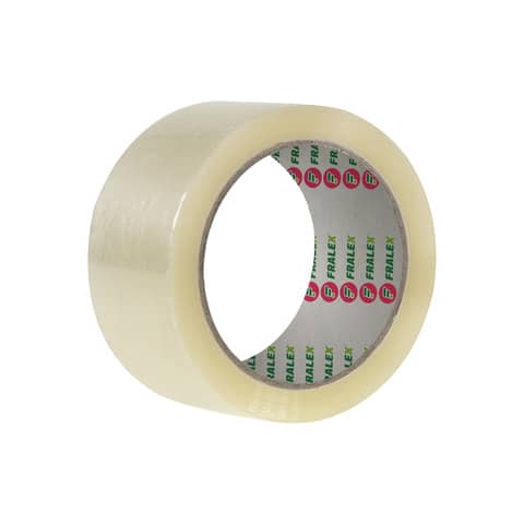 Nastro da imballo silenzioso Fralex 50 mm x 66 m 25µ  - conf. 6 pezzi - trasparente - 4025080066TP1590